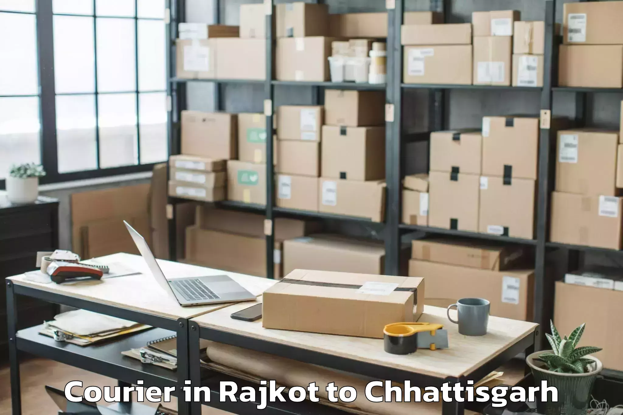 Reliable Rajkot to Pratappur Courier